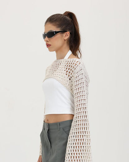 Big Deal Crochet Arm Warmers Top
